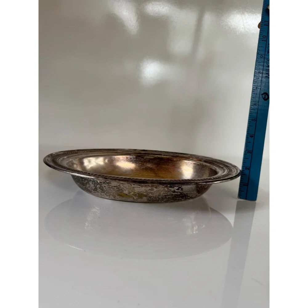 F.B. Rogers Silver Co 1205 Vintage Silverplate Oval Serving Bowl Gadroon Trim